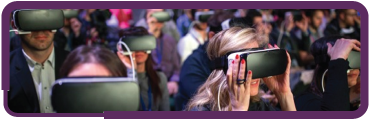 persone che indossano un visore vr persone che indossano un visore vr